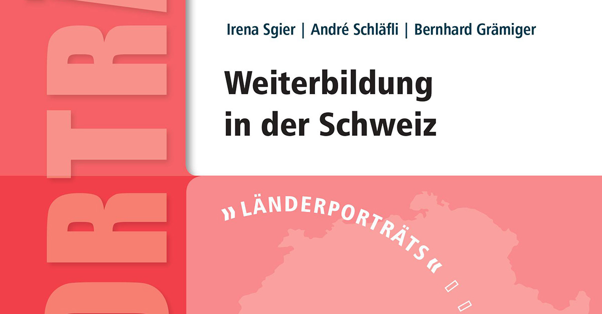Ausschnitt des Covers zur Publikation "Weiterbildung in der Schweiz", welches in einer vierten, komplett überarbeiteten Neuauflage erscheint.