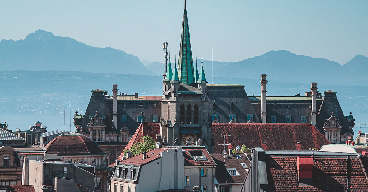 Sicht auf die Kathedrale Notre Dame von Lausanne, die als erste Schweizer Stadt zu einer "Learning City" gekürt wurde.
