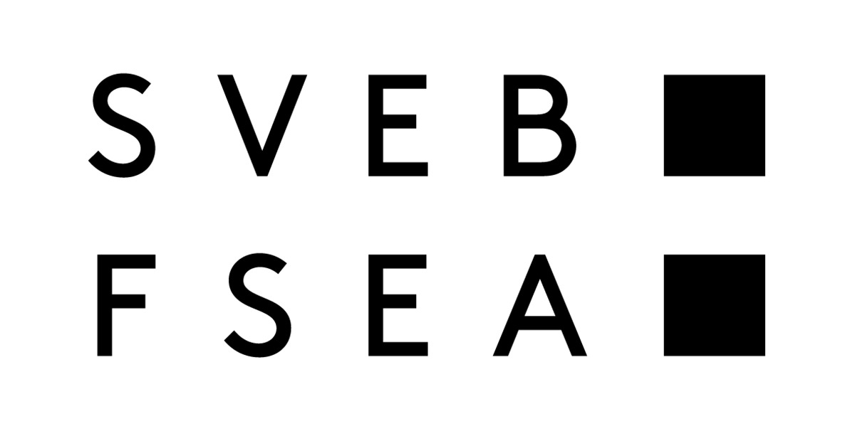 Darstellung des in schwarzweiss gehaltenen SVEB bzw. FSEA-Logos, welches für die