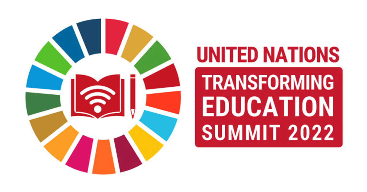 United Nations-Logo für den Transforming Education Summit 2022