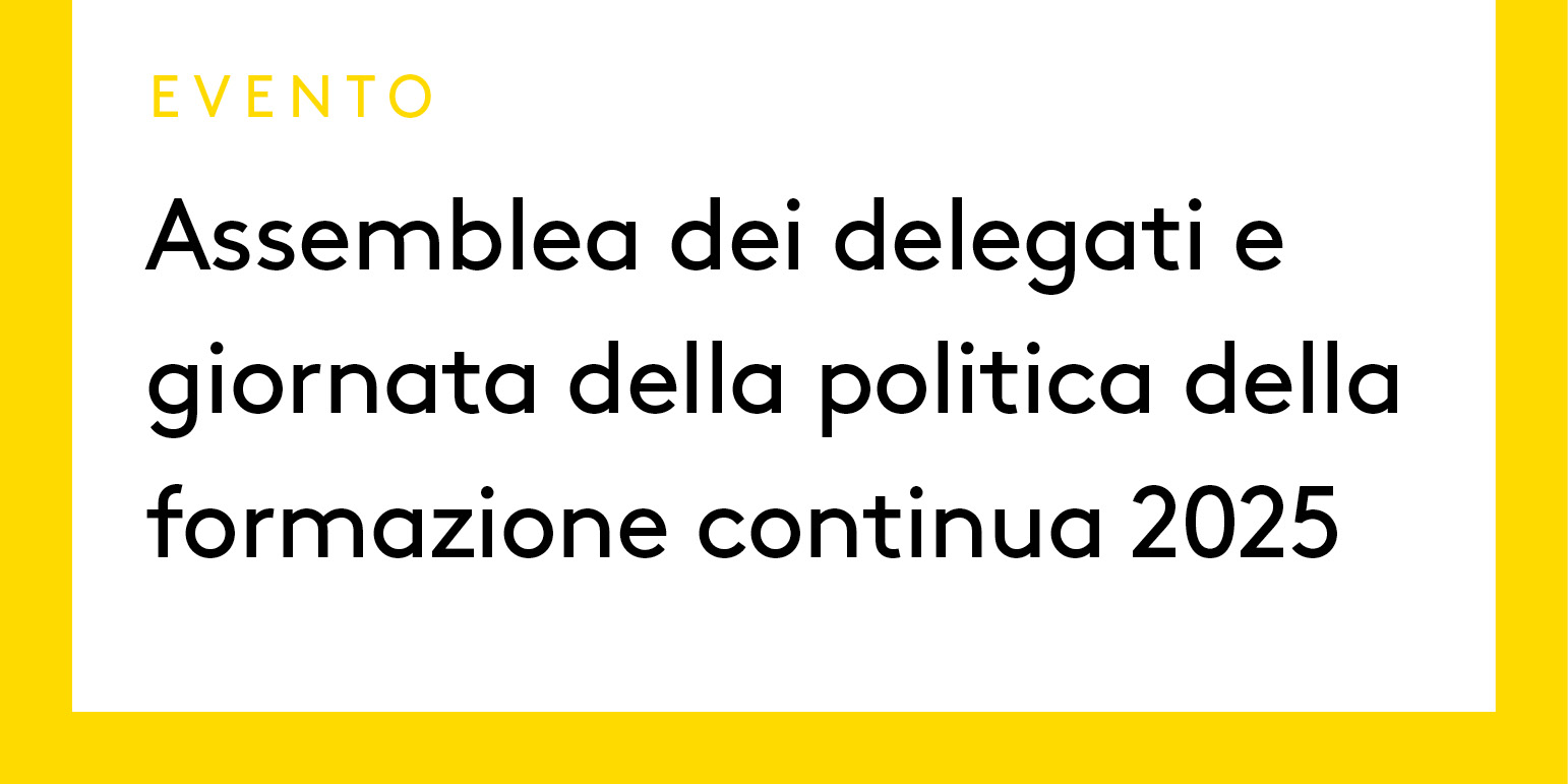 Assemblea dei delegati e giornata della politica della formazione continua 2025