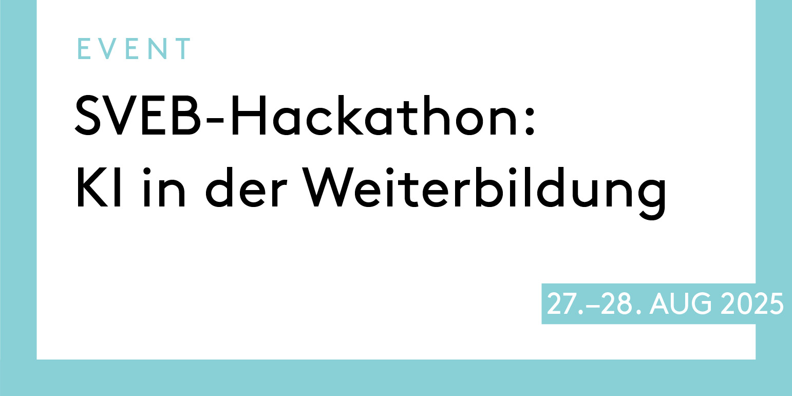 SVEB-Hackathon: KI in der Weiterbildung