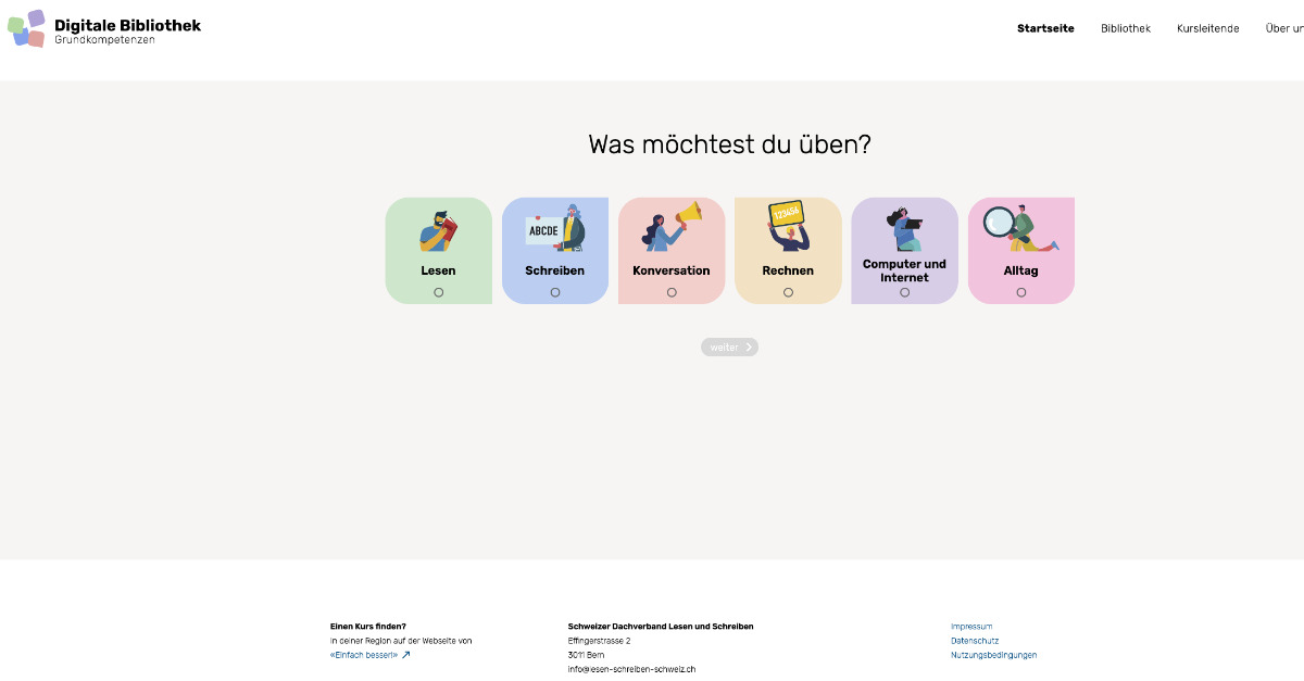 Digitale Lernmaterialien zum Einsetzen und Weiterentwickeln